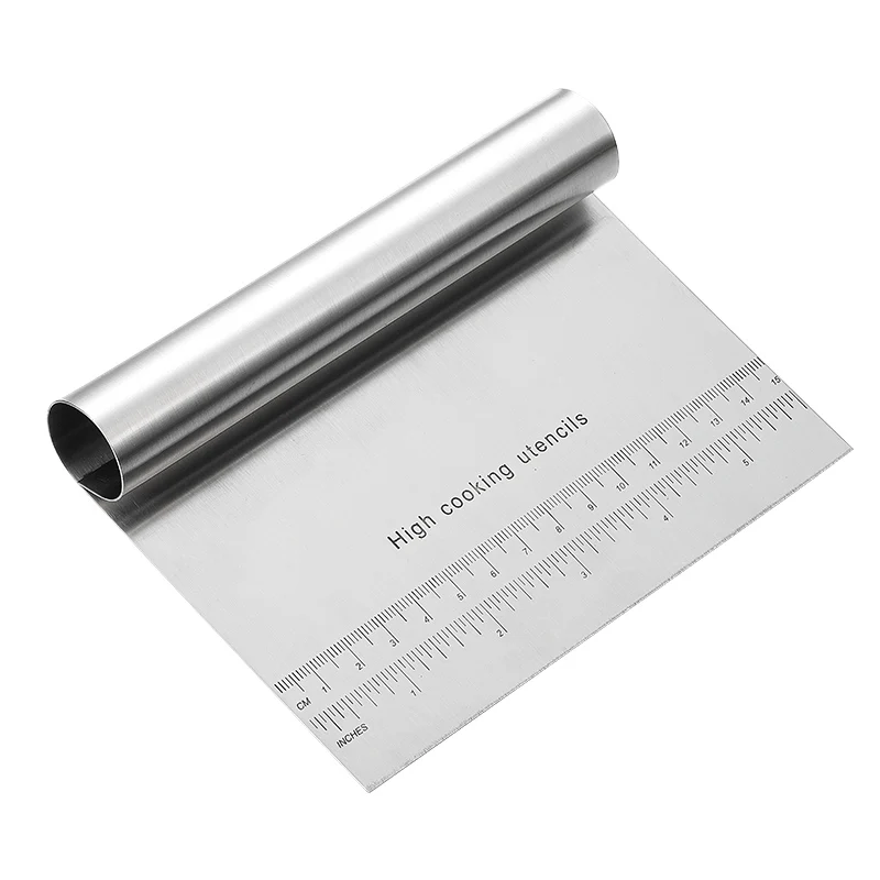 

Aixiangru Stainless Steel Noodle Knife Cake Scraper All Steel Graduated Scale Pastry Cutters Pizza Baking Accessories 15/22CM