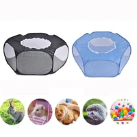 small pet supplies small animal pen tent foldable breathable transparent yard fence for kitten puppy hamster outdoor 2021 new
