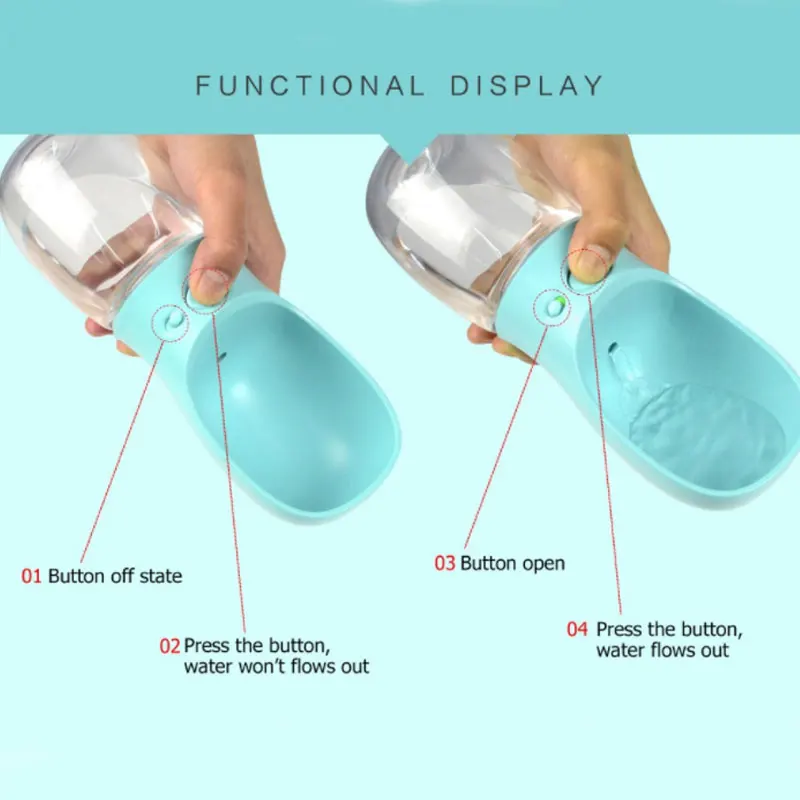 

350ML/550ML Pet Dog Water Bottle Travel Dog Bowl Cups Portable Dogs Cats Feeder Water Outdoor For Puppy Cat Pets Products Hot