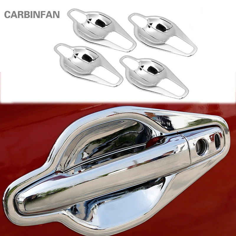 Хромированная крышка чашки для ручки двери ABS защитная наклейка аксессуары Mitsubishi