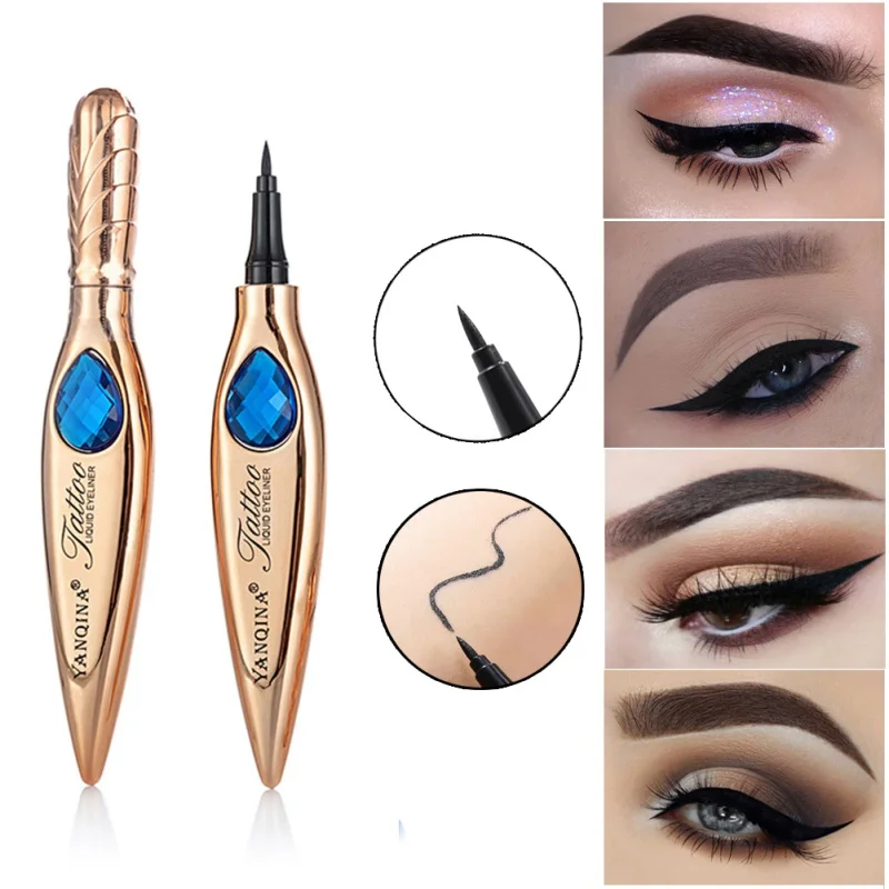 Новинка подводка для глаз в форме пера водостойкая стойкая жидкая устойчивая к
