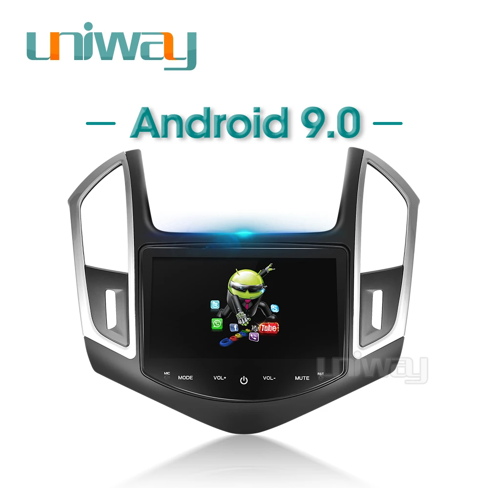 Uniway DSP IPS android 9 0 автомобильный dvd gps для Chevrolet Cruze 2013 2014 2015 Радио Навигация стерео с