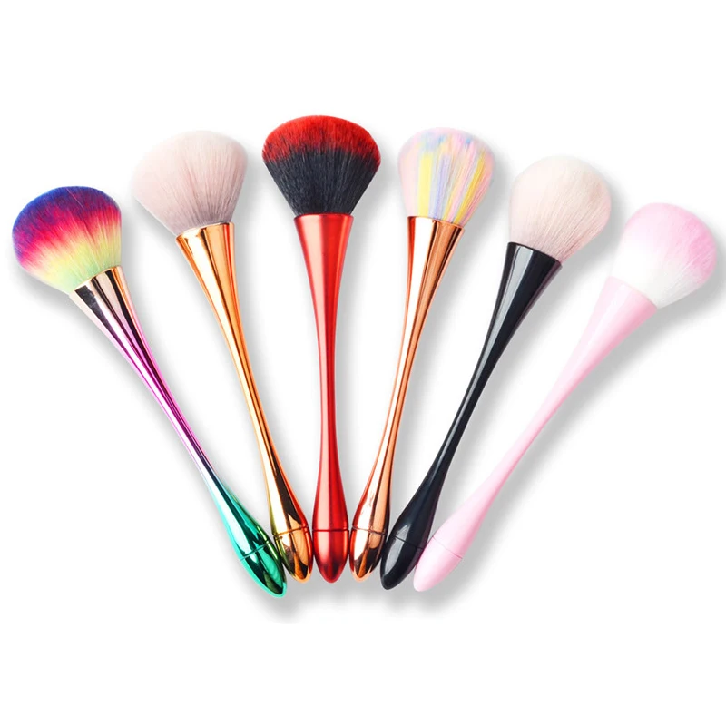 

2020 Colorful Nail Art Brush Cleaning Remove Dust Powder Nail Brush For Makeup Brushes Professional Manicure Tools Dropshipping