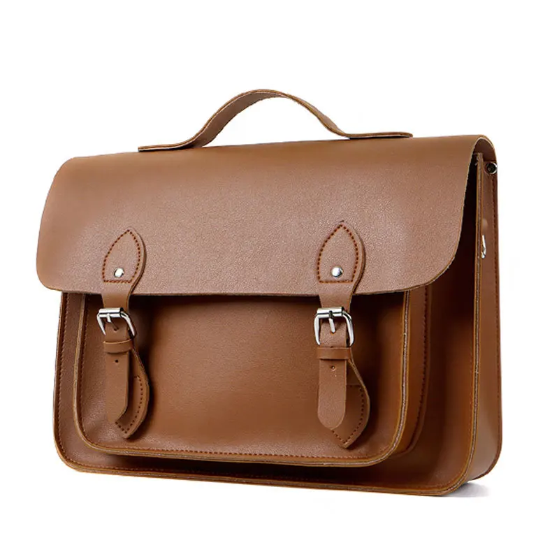 

New style men's bag, solid color retro single-shoulder female bag, diagonal portable double shoulder waterproof Cambridge bag