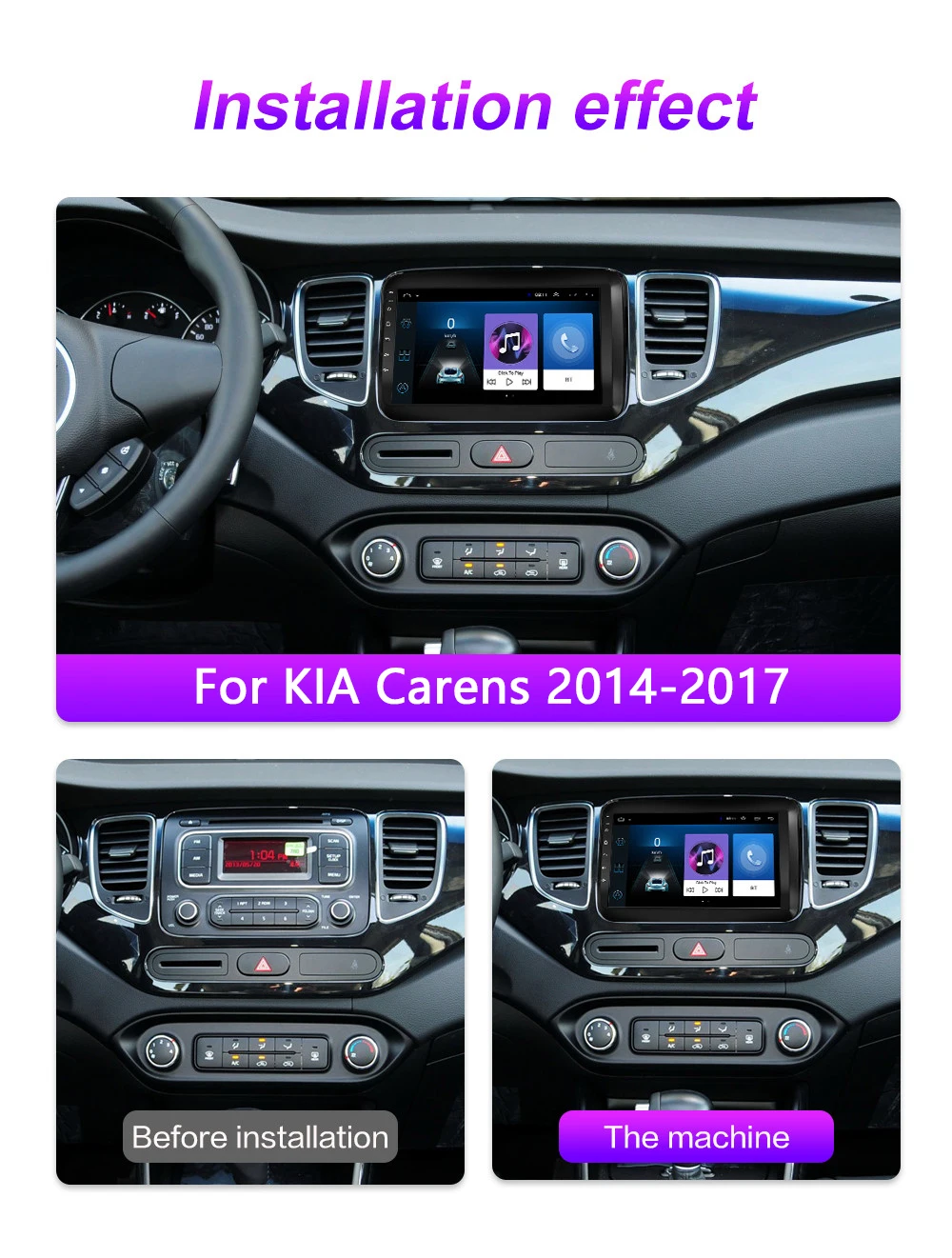 Автомагнитола 2 Din 4G Android 8 1 мультимедийный видеоплеер для Kia carens 2014 2015 2016 2017 Wi-Fi ОЗУ