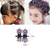ywzixln hot sale children elegant colorful cute rhinestone flowers hair claws hairpins female hair styling accessories h011