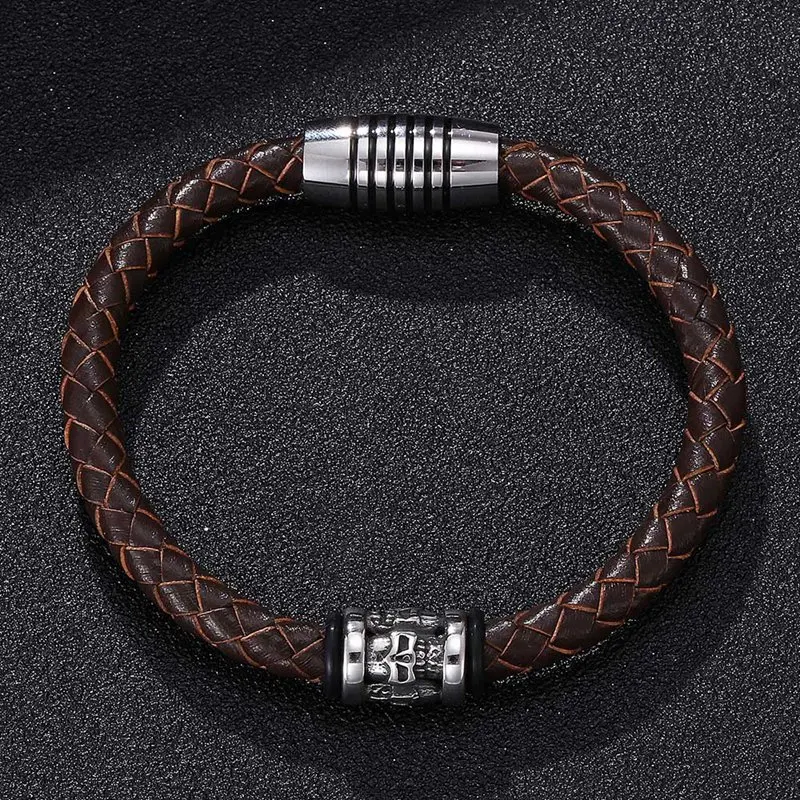 Новинка модный мужской и женский браслет с черепом оптовая продажа браслеты из