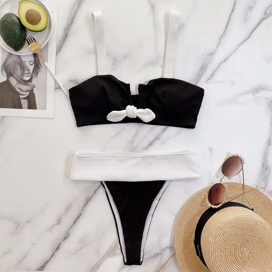 

Sexy Thong Bikini 2021 Swimsuit Female Bathing Suit Women`s Swimwear Push up Bikini Set Swimming Swimsuits Women Summer Beahwear