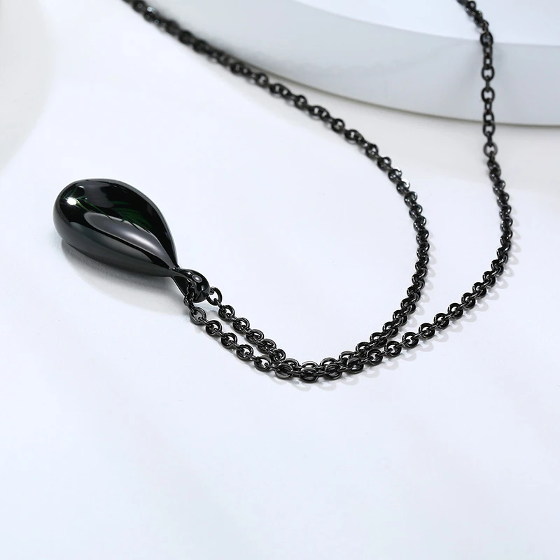 

Chic Water Drop Necklaces for Women Hollow Cremation Urn Pendant Pet Family Forever Love Keepsake Memorial Gifts Jewelry