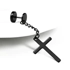 Женские и мужские сережки-подвески в стиле панк-рок из титановой стали в Корейском стиле, модные ювелирные украшения в стиле хип-хоп