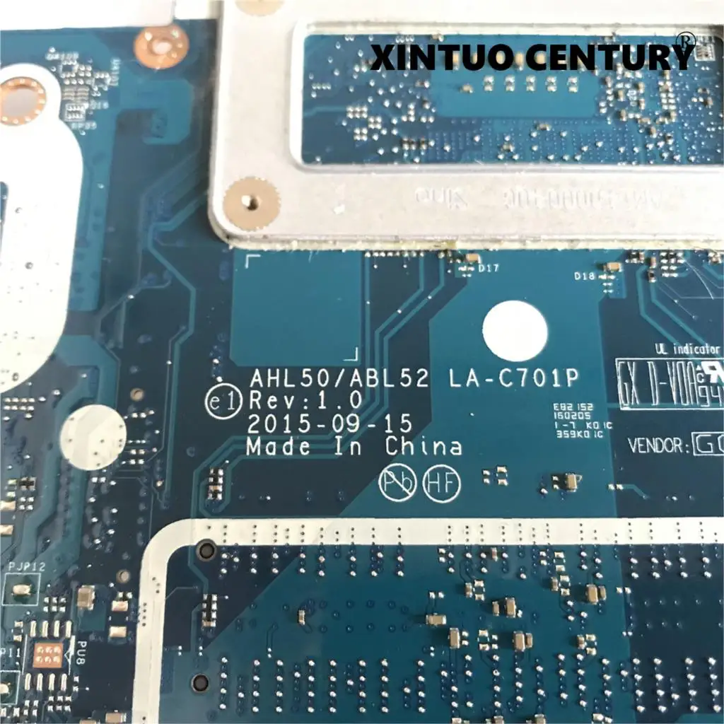 

836039-501 836039-001 836039-501 For HP Pavilion 15-AC Laptop Motherboard AHL50 ABL52 LA-C701P W/ i5-5200U 100% tested working
