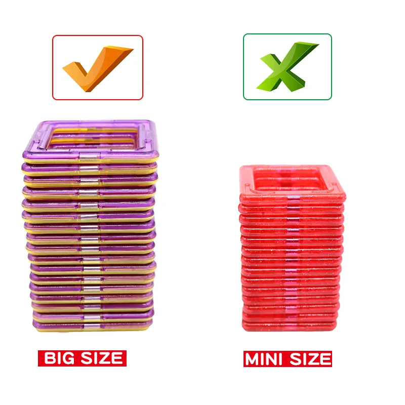 Магнитные блоки большого размера Магнитный конструктор набор для строительства