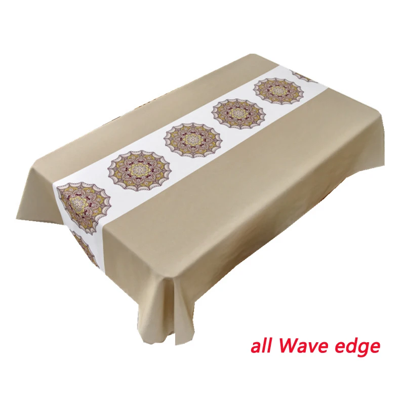 

Tablecloth Waterproof Oilproof Thick Rectangular Table Cover Wedding Birthday Party Dining Printing Color European Table Cloth