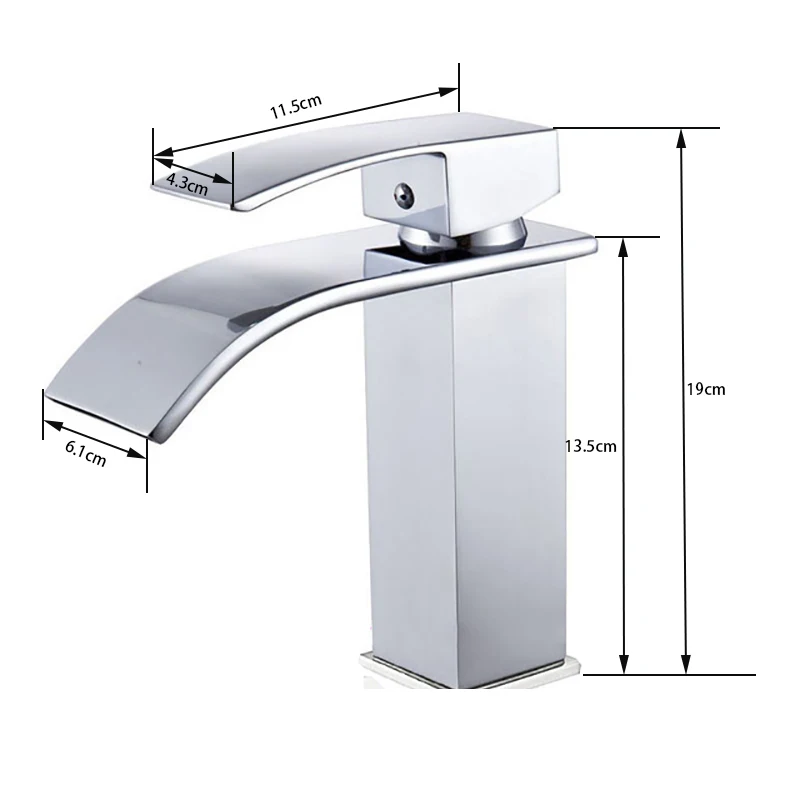 Латунный Смеситель для раковины с одной ручкой и одним отверстием смеситель