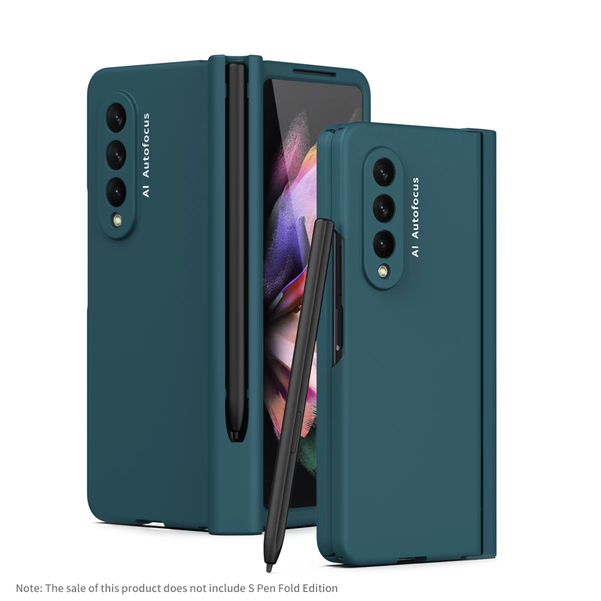 360 full inclusive hinge with s pen slot case for samsung galaxy z fold 3 5g front glass protective cases for samsung z fold 3 free global shipping