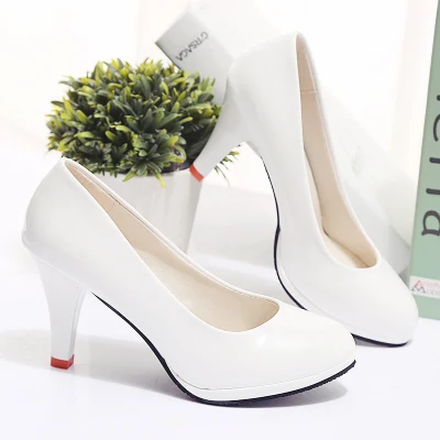 

New Spring And Autumn New Women's High-heeled Shoes Waterproof Platform Stiletto Large Size Single Shoes 2020 New Women's Shoes