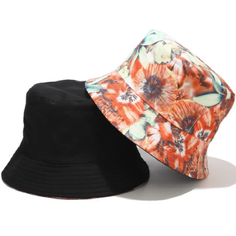 

Панама женская, летняя, с цветочным принтом