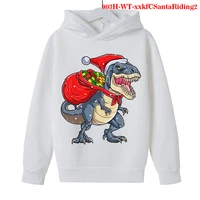 christmas dinosaur patterning hoodies autumn winter kids animal hoodie infantil toddler boy girls costumes sweatshirt clothing