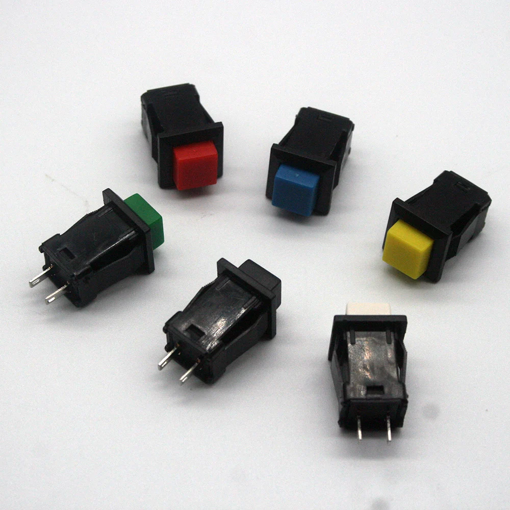 

6PCS ON-OFF Latching square push ON switch 1A 250V/3A 125V AC electric switch DS-429