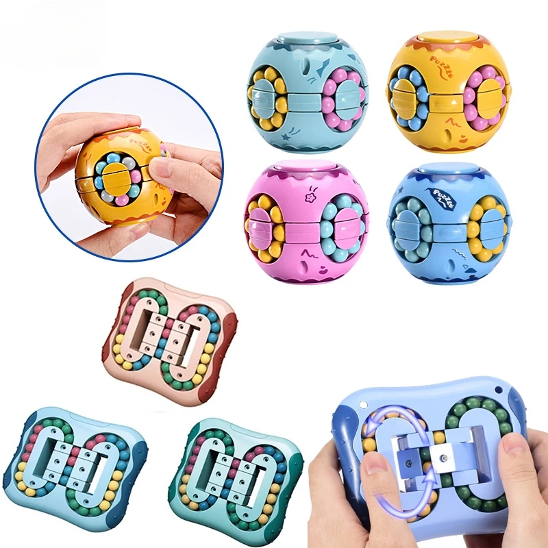 

Rotating Magic Bean Intelligence Fingertip Cube Children's Finger Gyro Magic Disk Educational Cube Toy