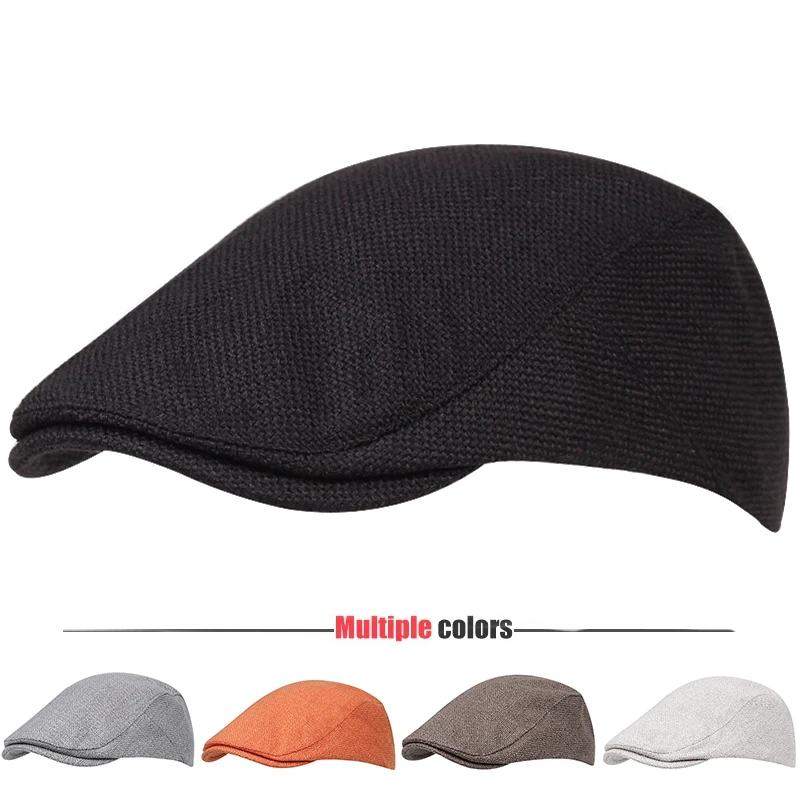 

Summer breathable men's beret candy color newsboy hat cotton Gatsby ivy hat female hat hat men peaked cap Trucker hat