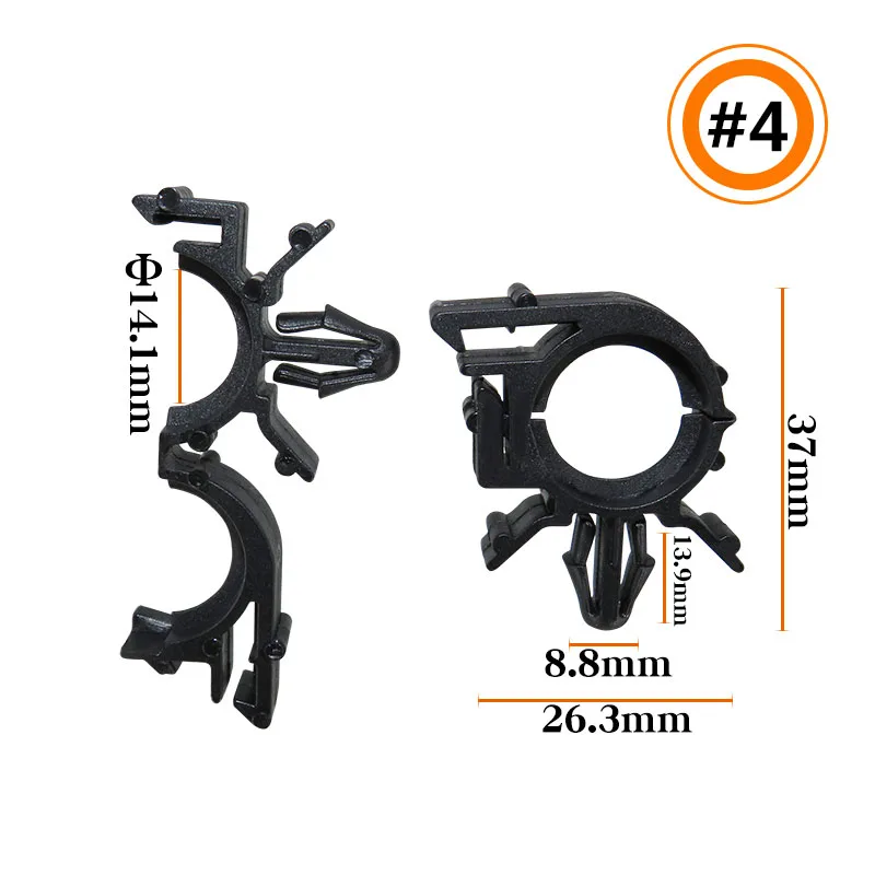 10/20 шт. автомобильный зажим для водопроводной трубы зажимы прокладки проводов Ford