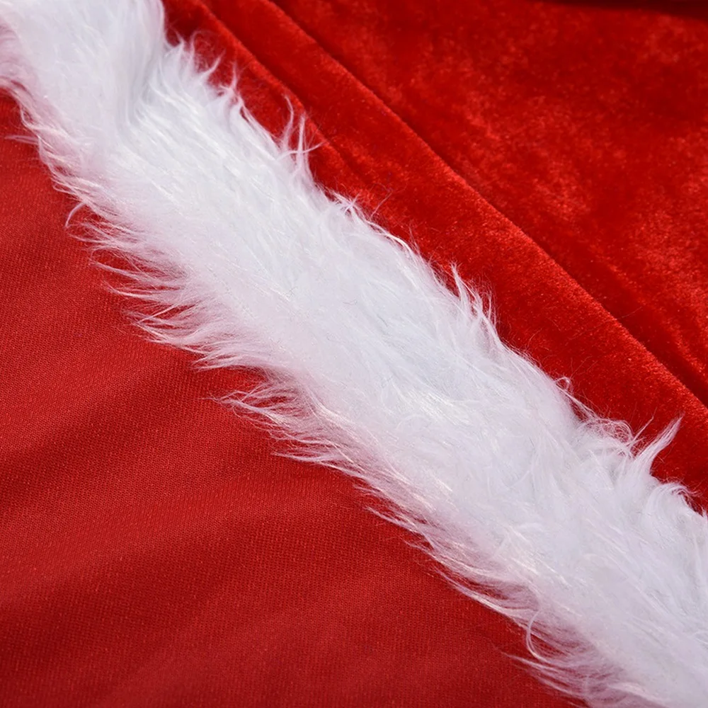 Рождественская накидка зимняя теплая Женская рождественская красная бархатная