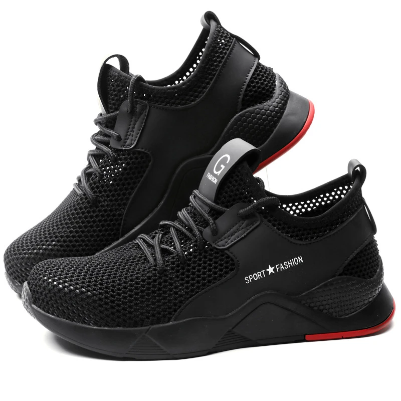 Мужские и женские защитные ботинки со стальным наконечником уличная дышащая