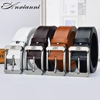 mens luxury fashion belts high quality natural leather casual business designer vintage pin buckles belts male