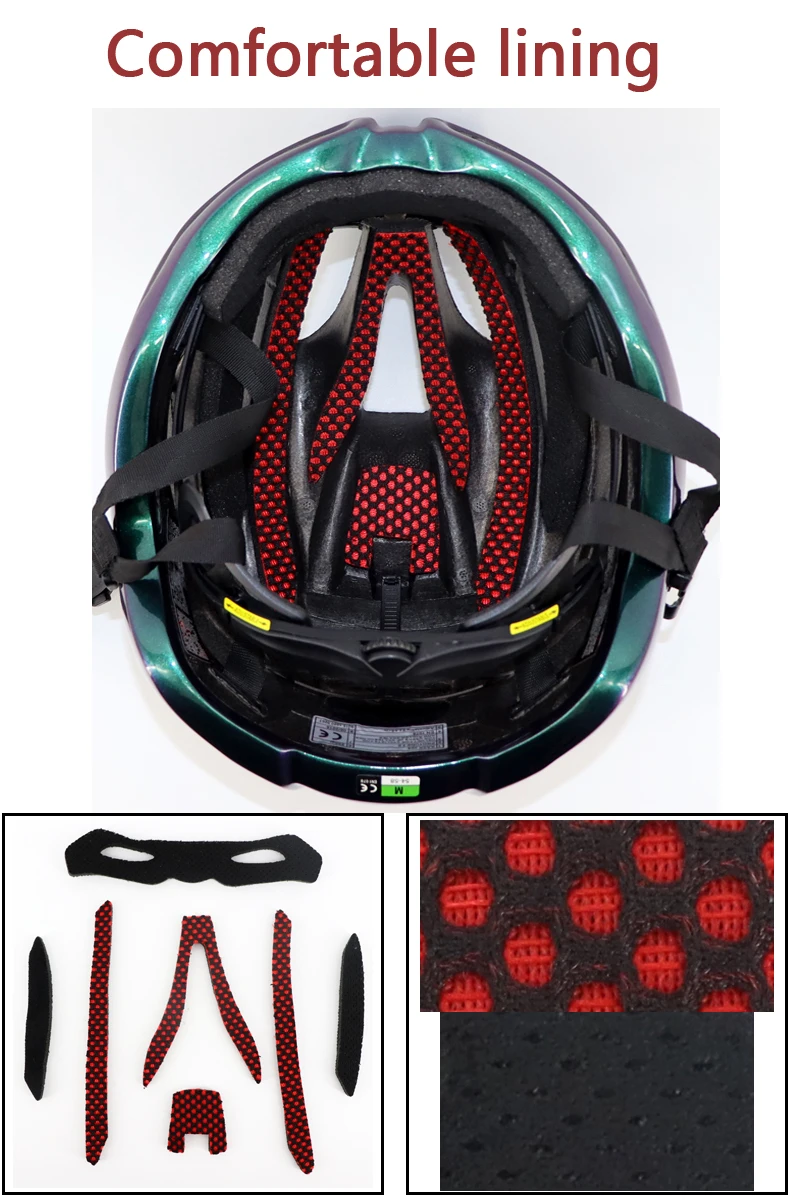 Bicycle helmet liner with sponge padding racing airsoft Cycling pad helmet road mountain bike lining bicycle Pads Mats for KASK