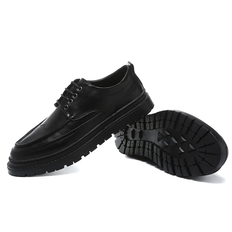 NXY обувь в деловом стиле мужская на массивной платформе Мужские модельные туфли