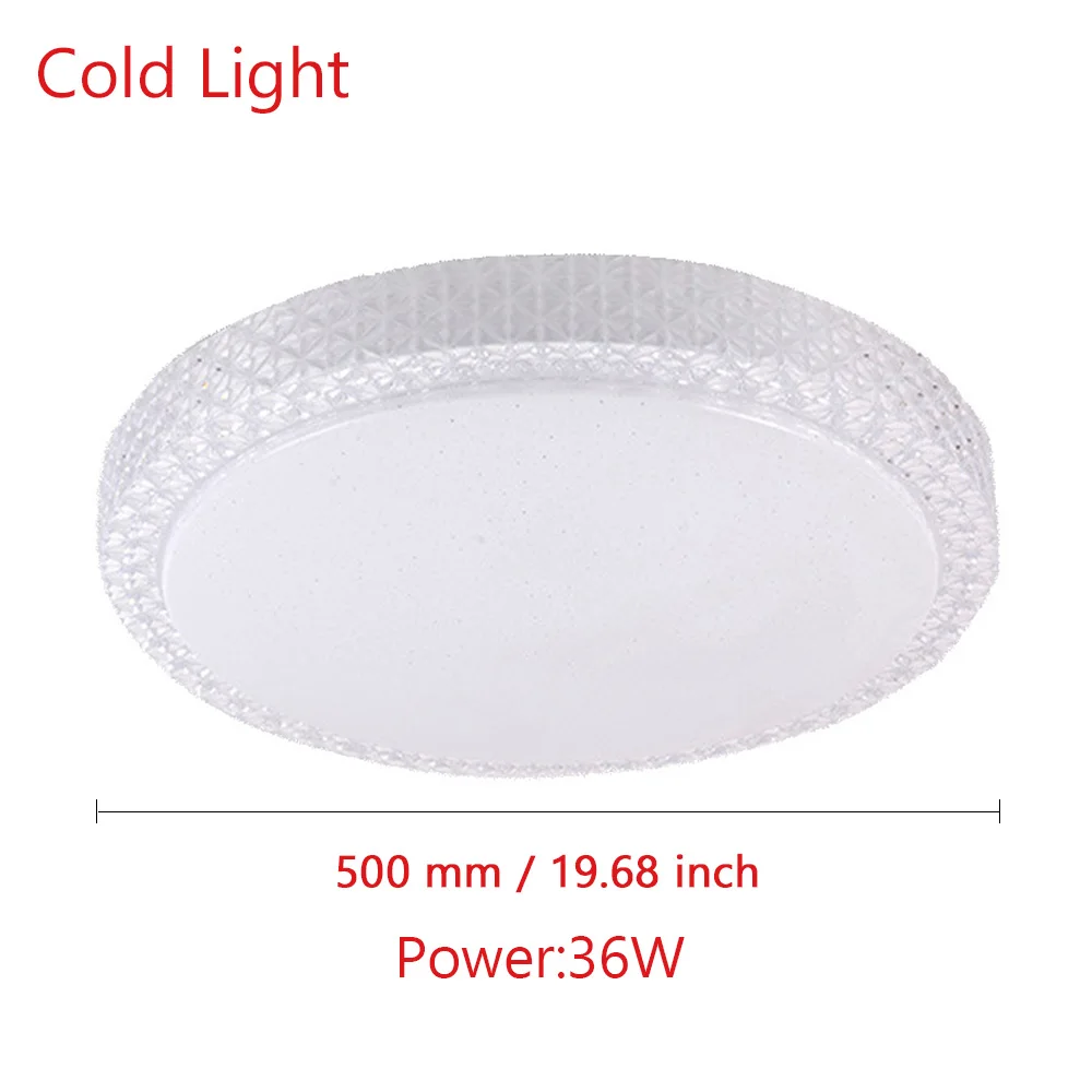 Cold 36W 500mm Светильник потолочный светодиодный светильник потолочный светильник светодиодные люстры светодиодная люстра светильники потолочный светильник светодиодный люстры потолочные для гостинной для спальни и гостиной - Цвет абажура: Cold 36W 500mm