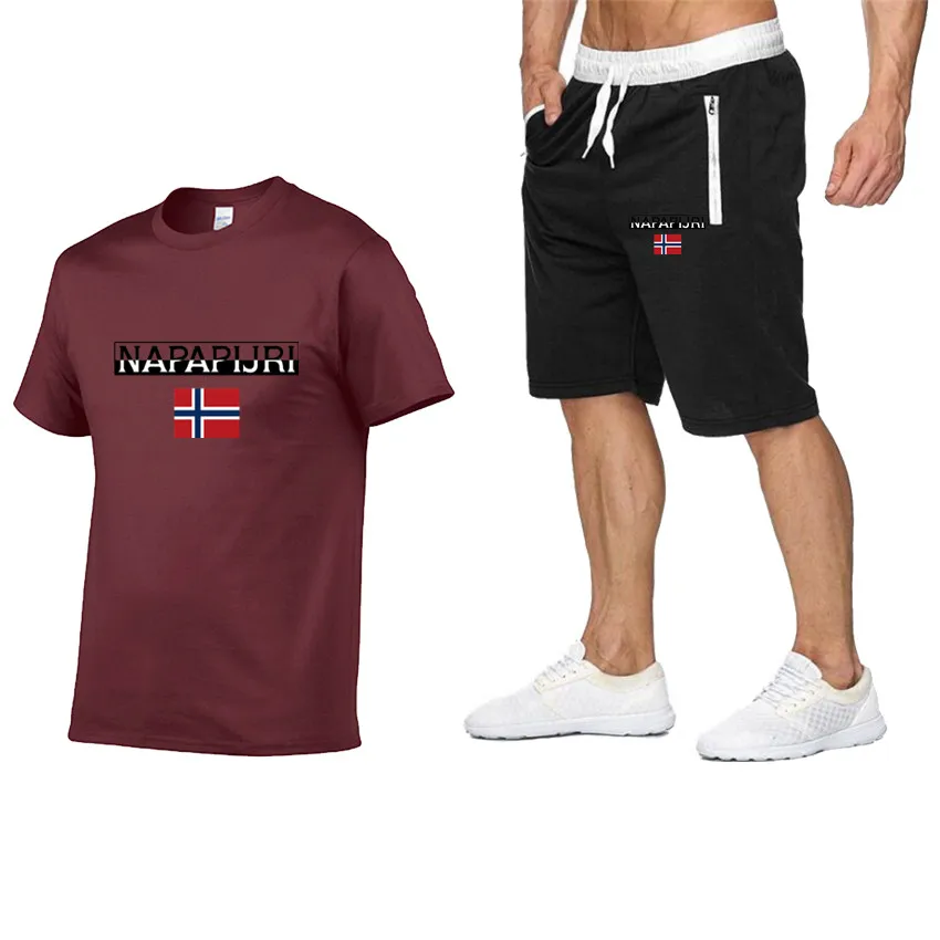 

2020 fashion men's shorts set, summer 2-piece tracksuit set, shorts and shorts set, men's casual t-shirt set, sports set