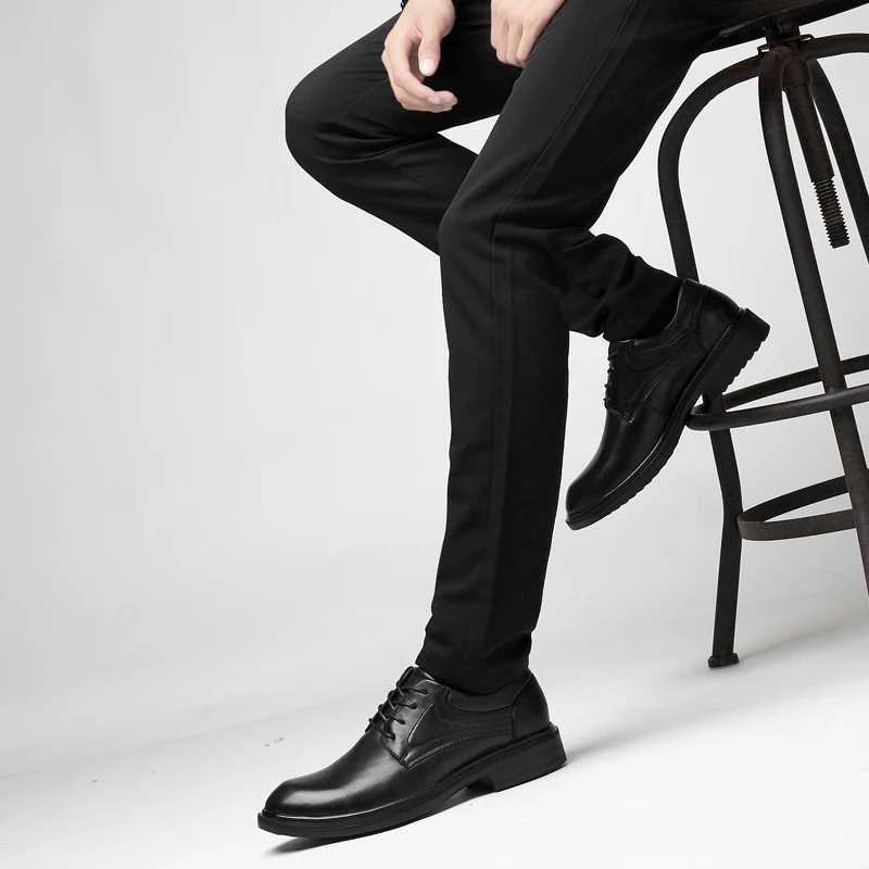 

Sapato Masculino Casual Casual Shoes For Men Spring Leather Fashion Men's Mens Causal Black Man Sapatos Breathable