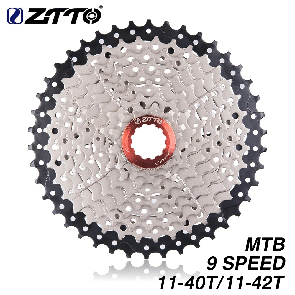 ZTTO MTB 9speed 11-40T 11-42T кассета 9speed 11-42 велосипед свободного хода 11-40 9s для M430 M4000 высококачественный Горный велосипед K7