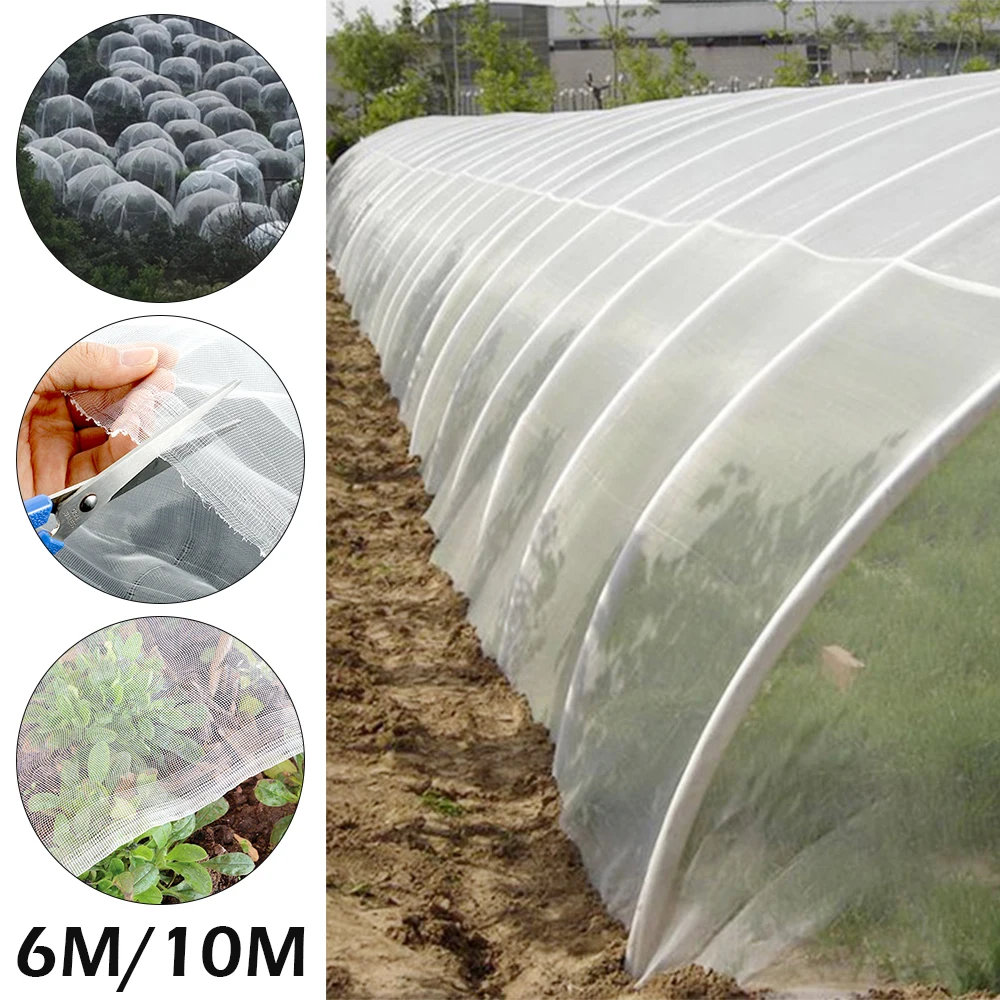 

6/10m Garden Insect Net Cover Plant Flower Vegetable Care Protection Netting Network Bird Insect Pest Prevention Control Mesh