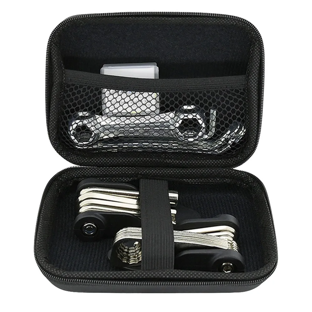

Bike Repair Kit Multi Tools Mountain Road Bicycle Wrench Puncture Tyre Patche Metal Crowbar 15in1 Combination Tool 4mm Allen Key