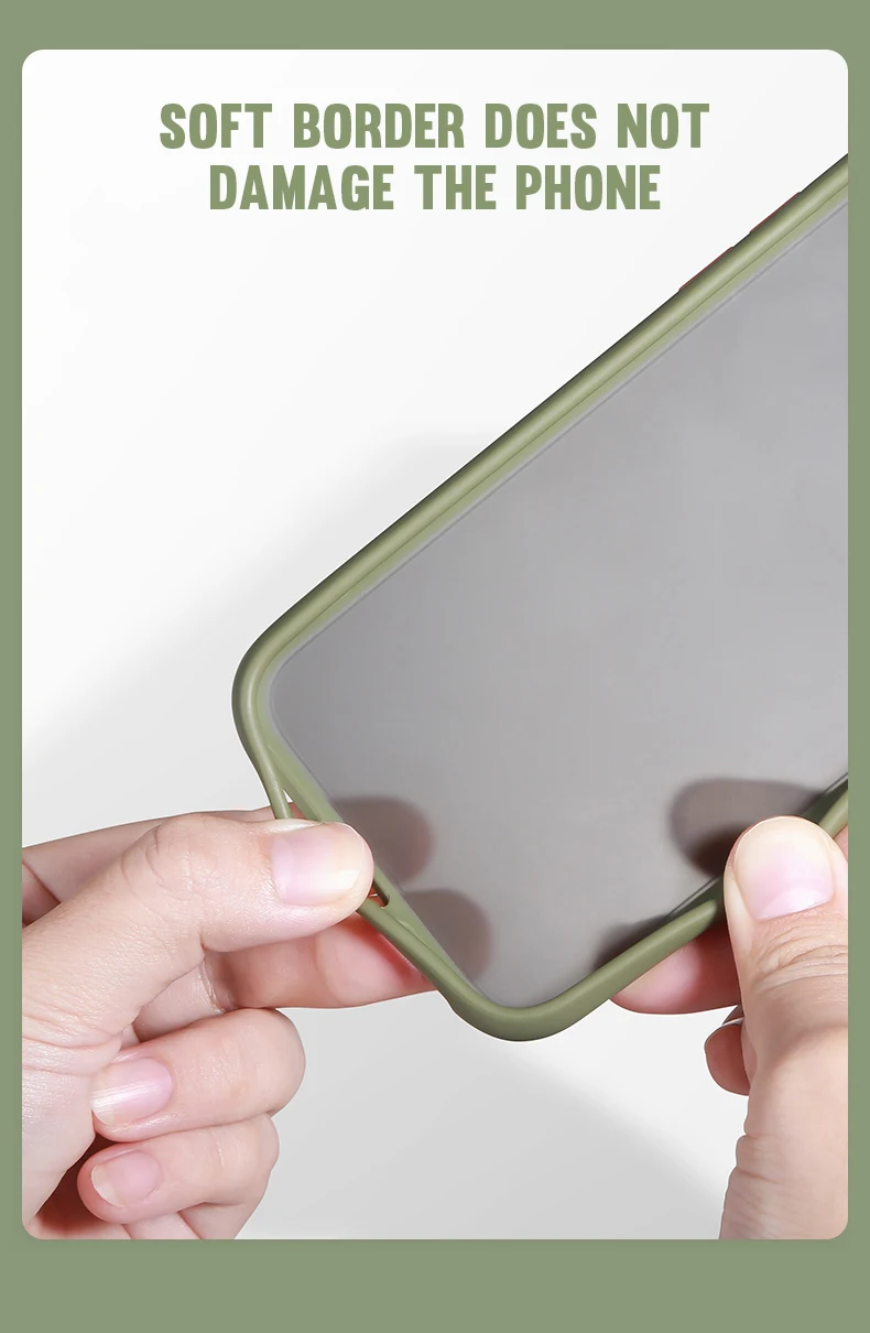 Чехол для телефона для iPhone 11 Pro X XR XS Max 7 8 Plus, роскошный Контрастный ЦВЕТНОЙ каркас, матовый жесткий защитный чехол для iPhone 11