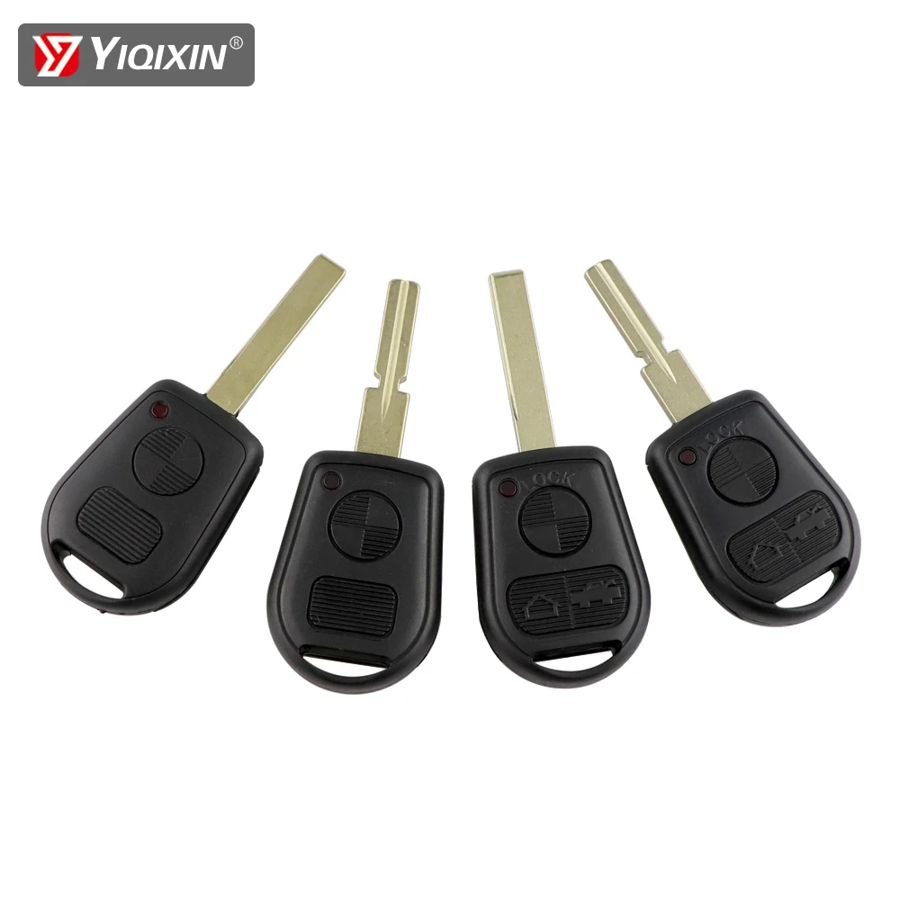 

YIQIXIN 2/3 Buttons Remote Car Key Shell Cover For BMW E31 E32 E34 E36 E38 E39 E46 E90 X5 Z3 Z4 Blade Car Key Case Replacement