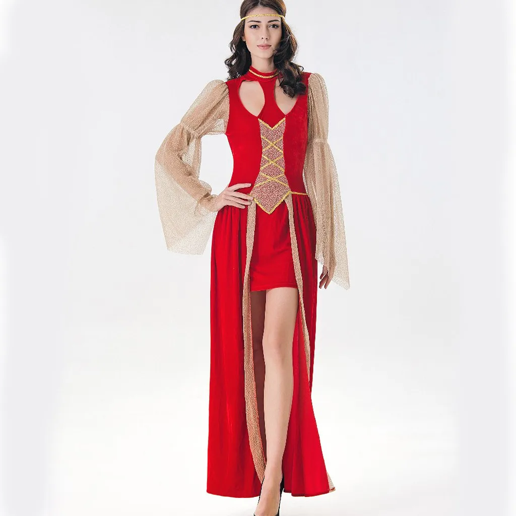 Средневековое платье для косплея костюмы на хеллоуин женщин дворцовые