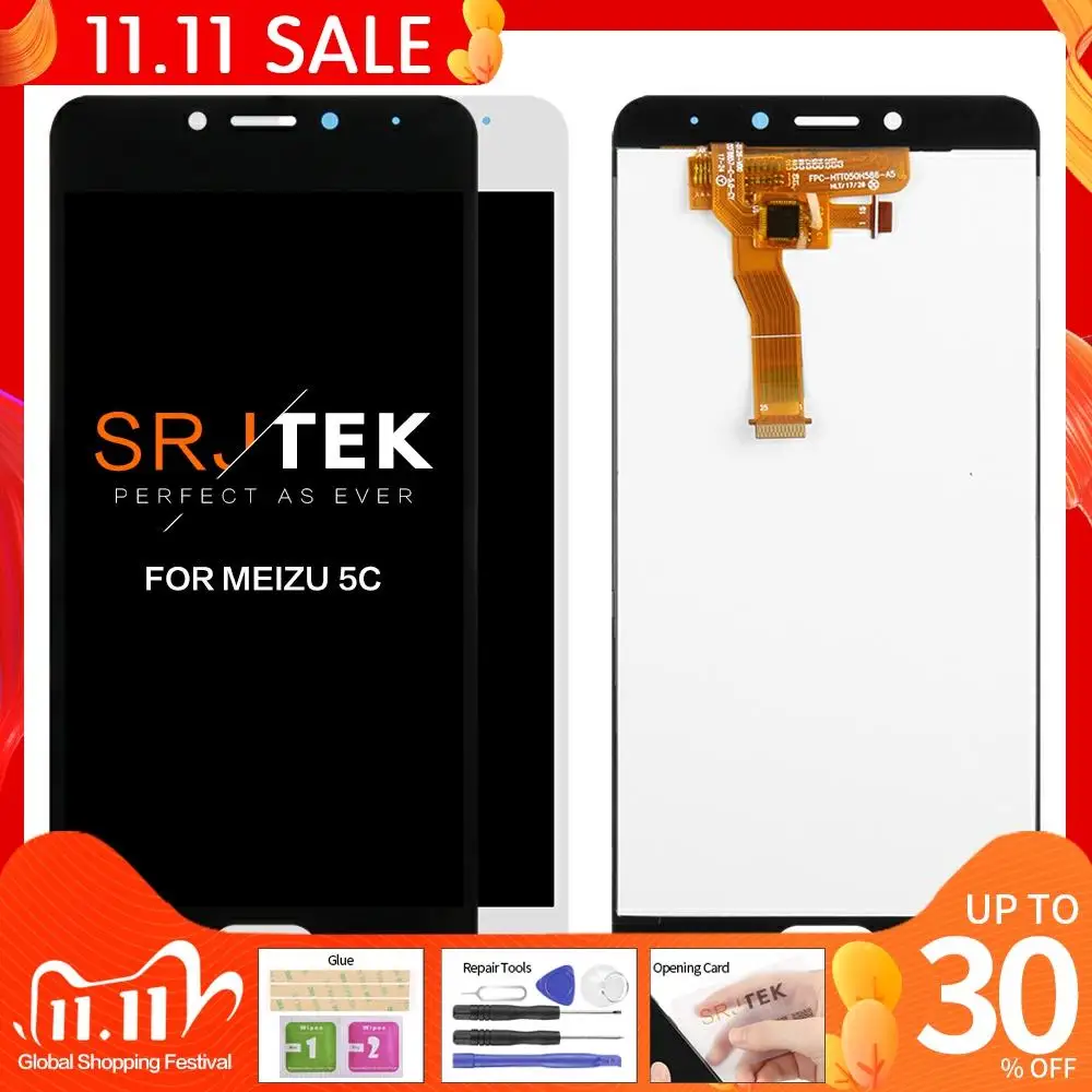 SRJTEK 5 &quotдля Meizu M5C / Meilan 5C Новый ЖК дисплей сменный сенсорный экран дигитайзер