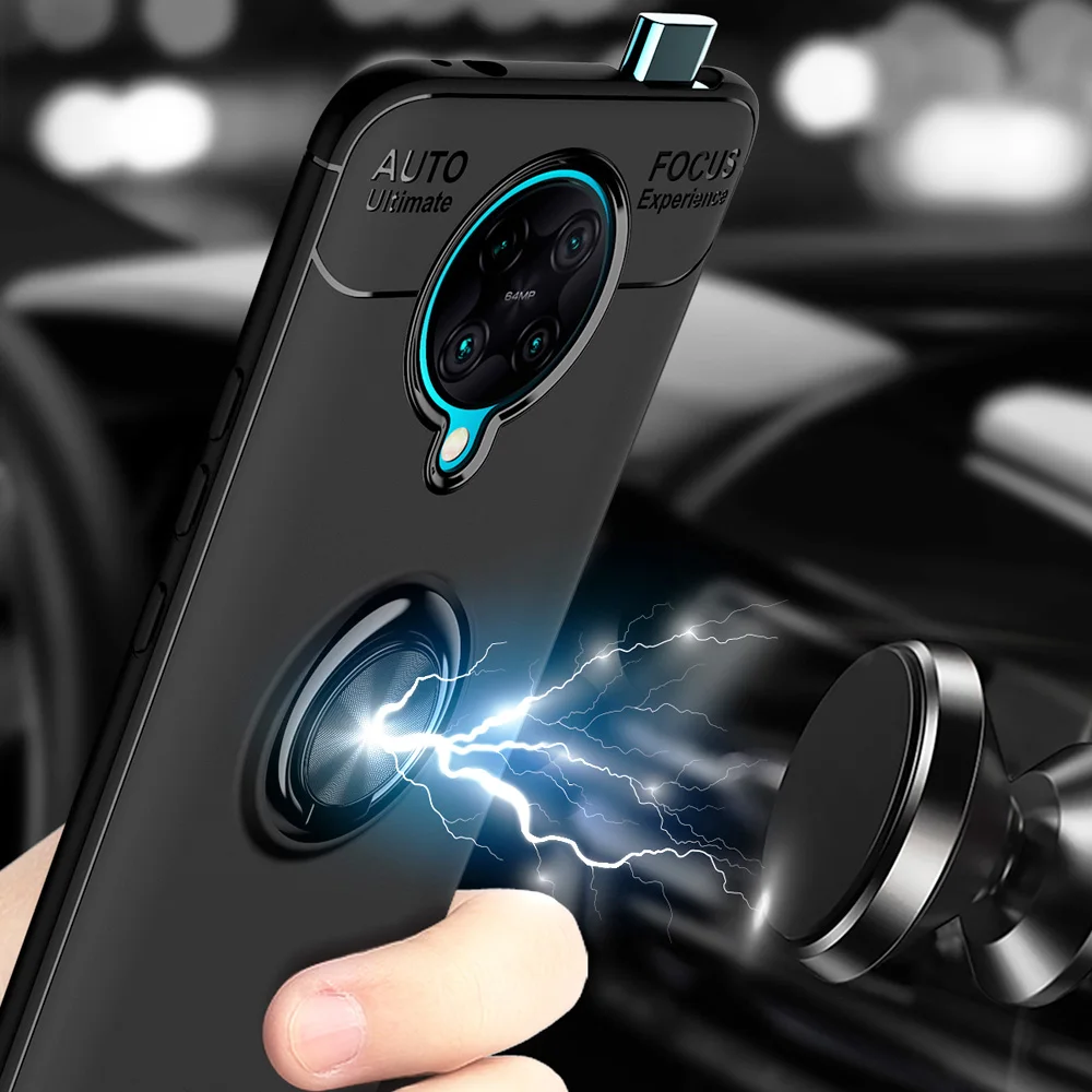 Автомобильный чехол с магнитным магнитом для Poco F2 Pro Redmi K30 ультра зум-кольцо