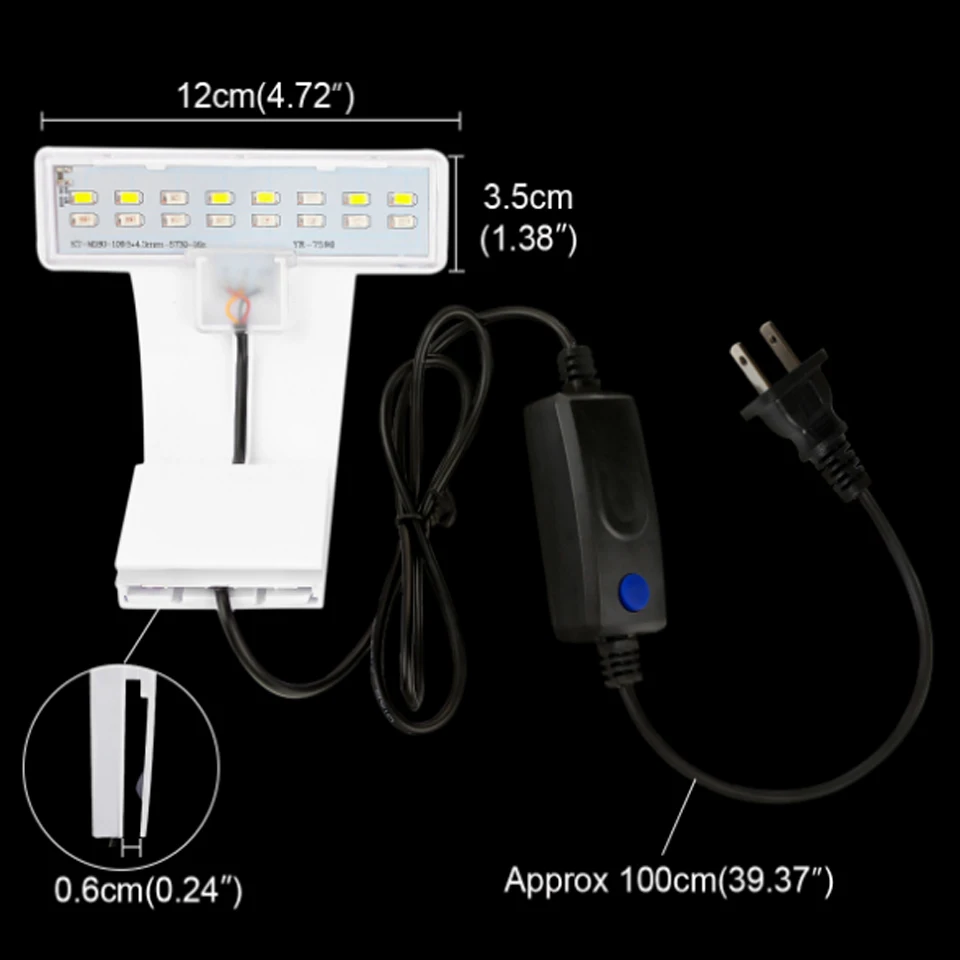 3 Modes 5W 10W LED Aqua Fish Light for Aquarium Tank Clamp Clip White Blue Red Green Color Lighting|Светильники| |