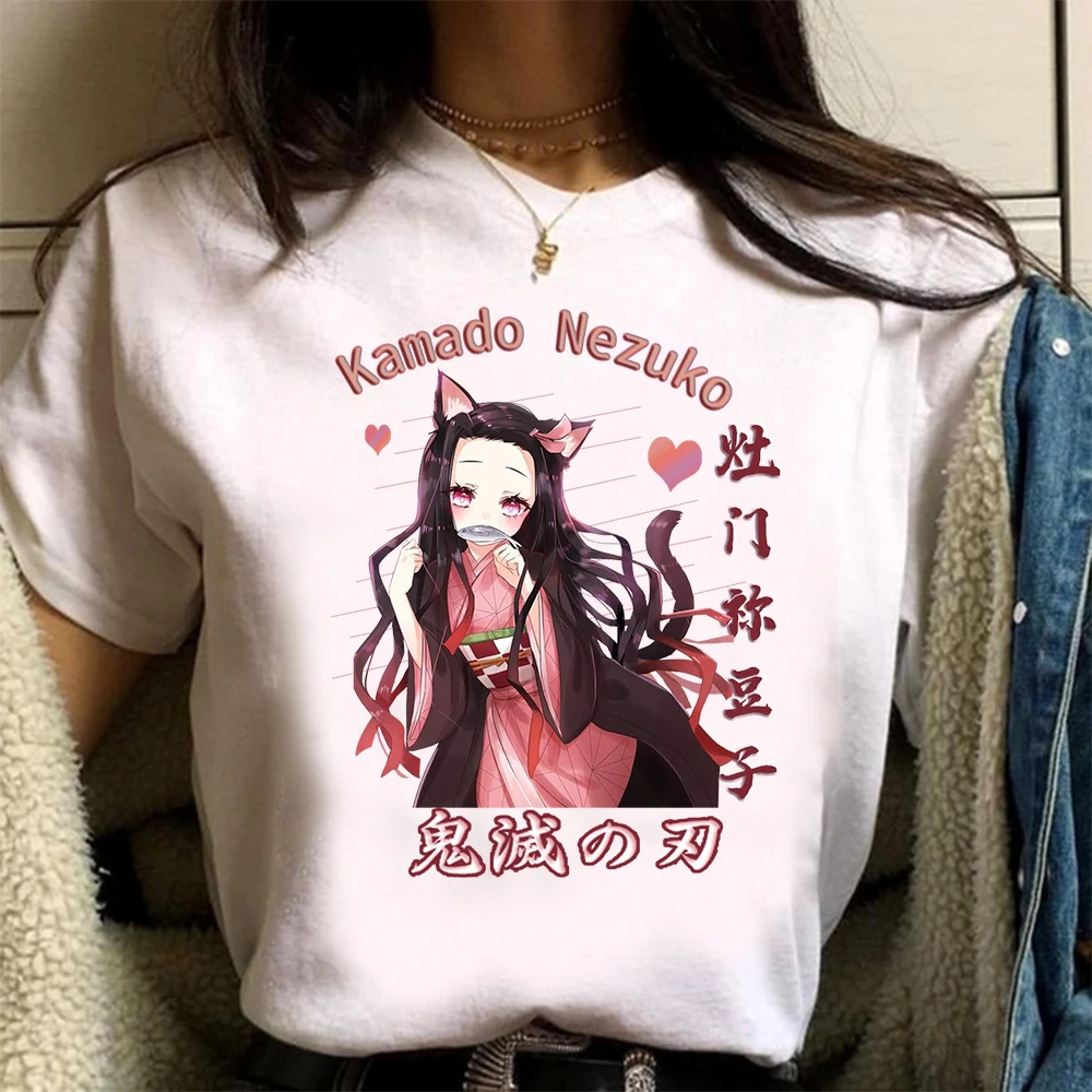 

Demon Slayer Graphic Tees Harajuku Summer Tops Unisex Tee Male