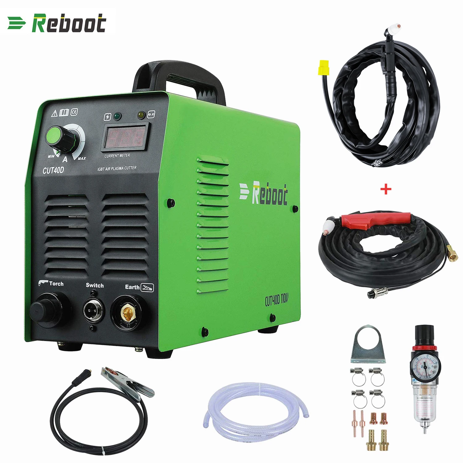 

Б/у плазменный резак Cut-40 AC 110V IGBT инвертор воздушно-плазменная резка 2/5 "чистая резка мини портативная машина с 2 режущими фонарями