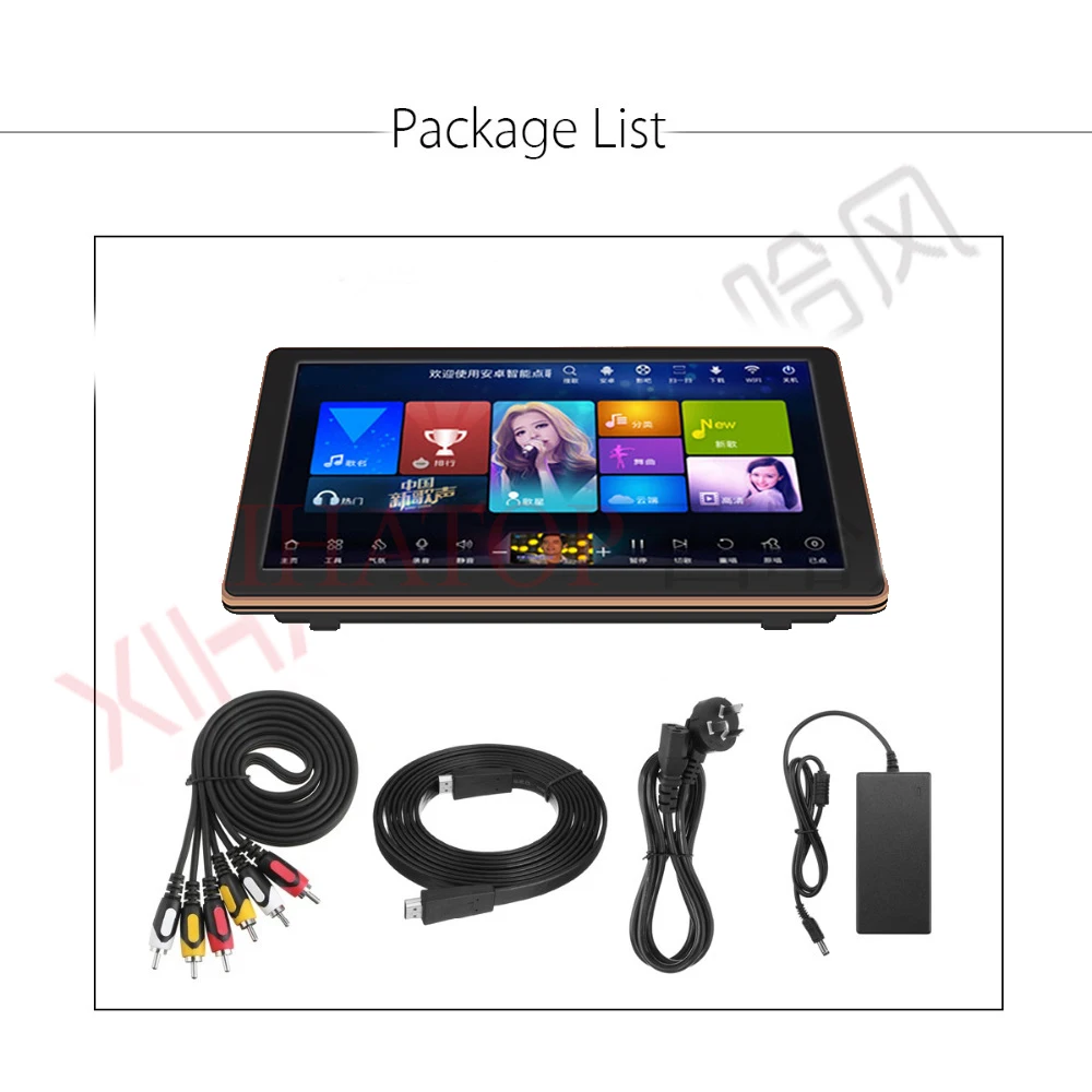 XIHATOP 15.6-inch 2TB HDD karaoke player touch screen,YouTube WiFi online cloud download,suitable for KTV bar family gatherings