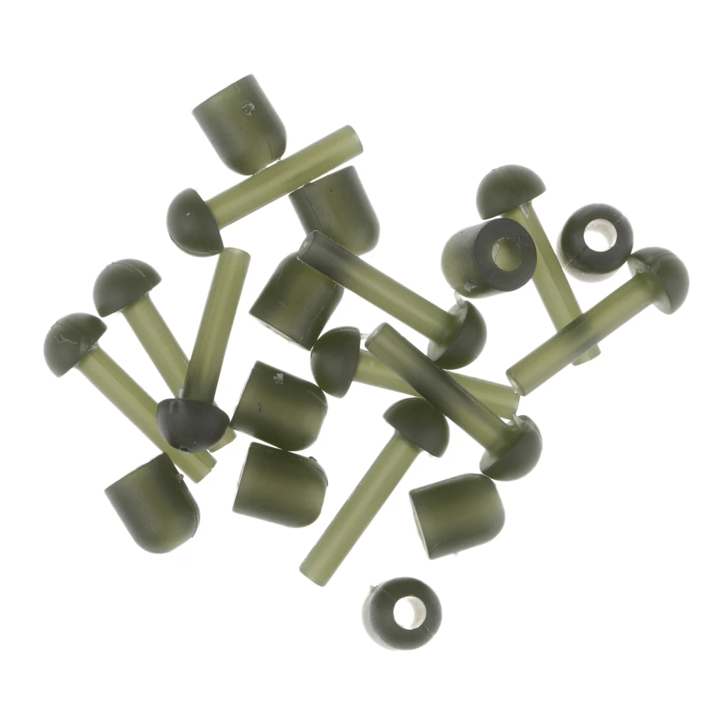 20x Carp Fishing Tackle Rubber Tubes Caps Baiting Terminal Rigs Carp Tackle Tools Fishing Toos