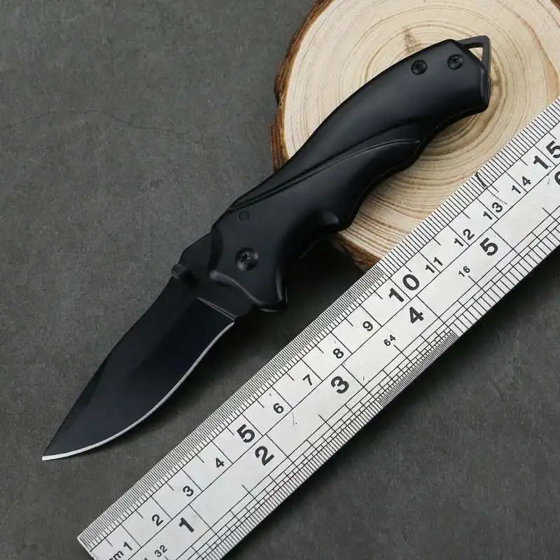 Охотничий нож 3CR13 с лезвием из нержавеющей стали и песочной складной ручкой