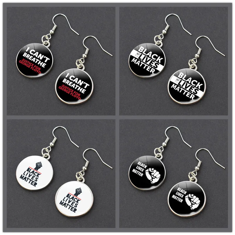 Африканские женские серьги в этническом стиле Я не могу дышать справедливость