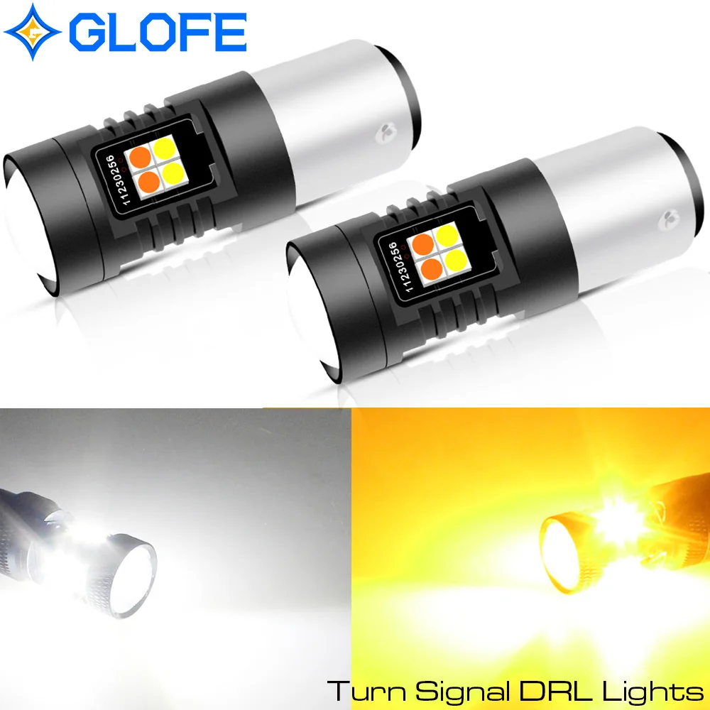 

Canbus Switchback White Amber 1157 BAY15D P21/5W Dual Color Car Turn Signal Light Lamp LED Bulbs DRL for Honda Accord Civic CR-V